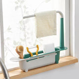 Telescopic Sink Drain Rack and Storage Organizer