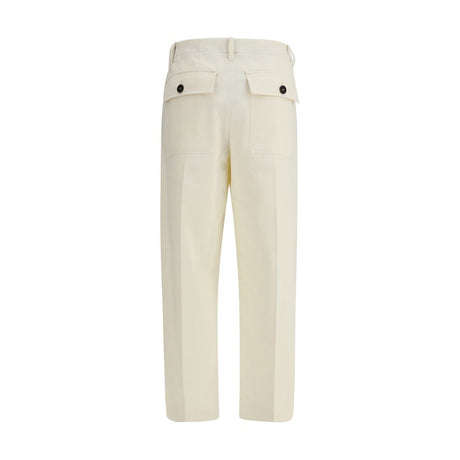Brunello Cucinelli Cream Cotton Casual Pants