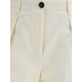 Brunello Cucinelli Cream Cotton Casual Pants