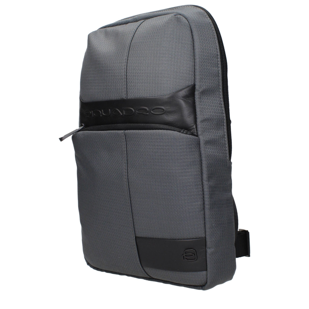 Piquadro Gray Fabric Crossbody Bag