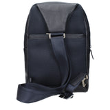 Piquadro Blue Leather Crossbody Bag