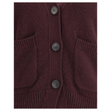 Lisa Yang Purple Cashmere Cardigan