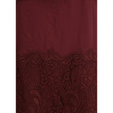 Ferragamo Bordeaux Silk Cocktail Dress