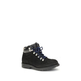 Burberry Black Calf Leather Bos Taurus Lace-Up Boots