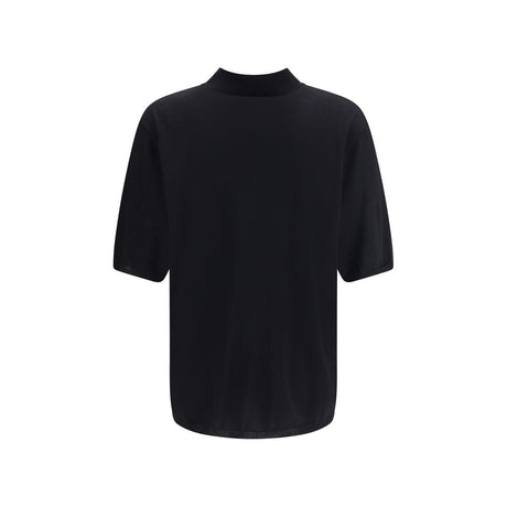 Saint Laurent Black Wool Polo Shirt