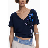 Desigual Blue Cotton Women's T-Shirt