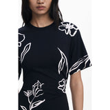 Desigual Black Cotton Women Dress