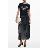 Desigual Black Polyester Women Skirt
