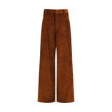 Petar Petrov Brown Cotton Casual Pants