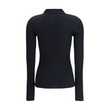 Dolce & Gabbana Black Cashmere Polo Shirt