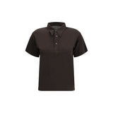 Margiela Brown Viscose Polo Shirt