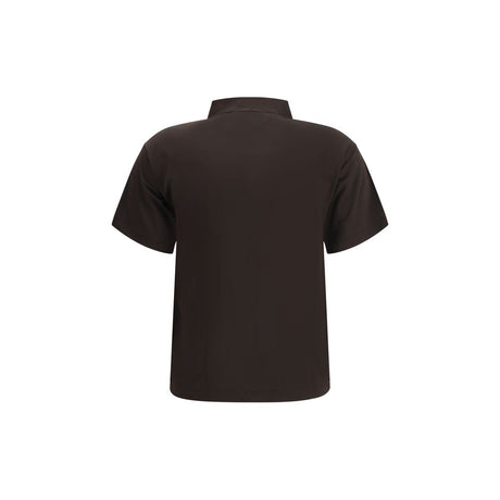 Margiela Brown Viscose Polo Shirt