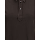 Margiela Brown Viscose Polo Shirt