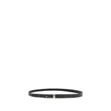 Undercover Black Leather Thin Belt