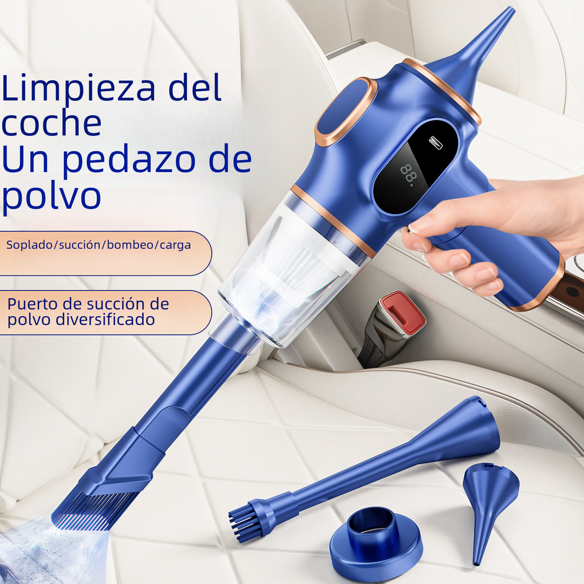 Portable High-Power Rechargeable Car Vacuum Cleaner