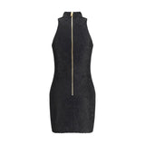 Balmain Black Viscose Cocktail Dress