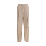 Fabiana Filippi Beige Fleece Wool Dress Pants