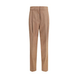 Fabiana Filippi Beige Fleece Wool Dress Pants