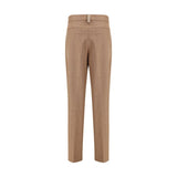 Fabiana Filippi Beige Fleece Wool Dress Pants