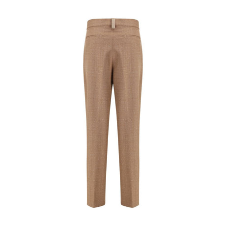 Fabiana Filippi Beige Fleece Wool Dress Pants