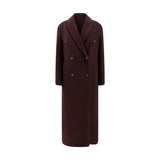 Brunello Cucinelli Bordeaux Cashmere Coat