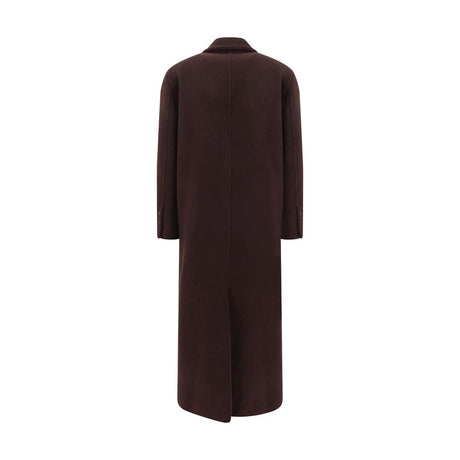 Brunello Cucinelli Bordeaux Cashmere Coat
