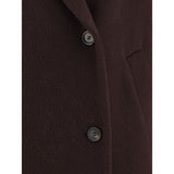 Brunello Cucinelli Bordeaux Cashmere Coat