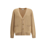 Laneus Beige Merino Wool Cardigan