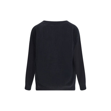 Laneus Black Cashmere Cardigan
