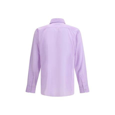 Tom Ford Purple Cotton Dress Shirt