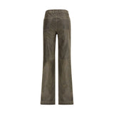 Etro Brown Leather Pants