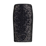 PINKO Black Polyester Midi Skirt