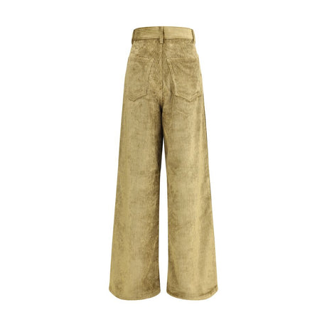 Petar Petrov Gold Cotton Casual Pants