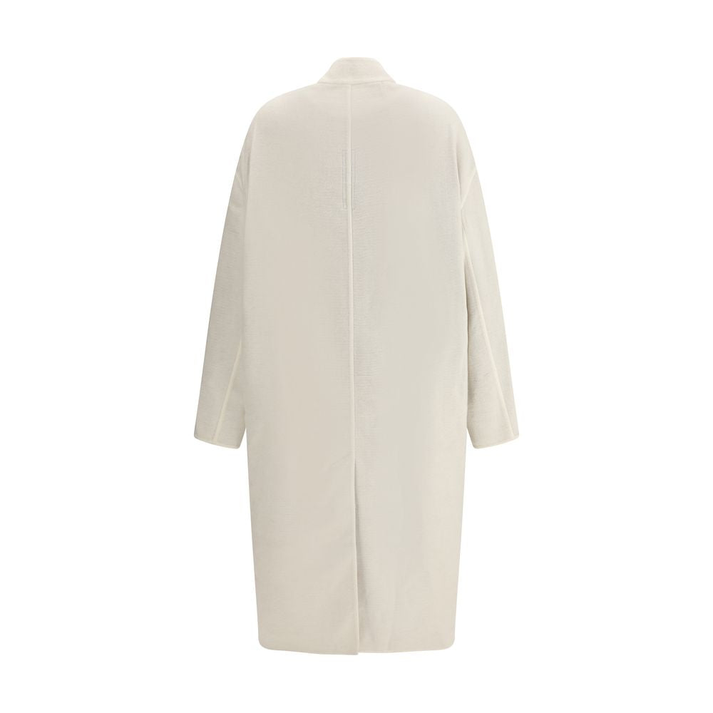 Rick Owens Cream Camel Hair  Coat