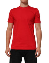 Dolce & Gabbana Red Goodluck 2023 Cotton Crew Neck T-shirt
