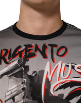Dolce & Gabbana Multicolor Agrigento Dance Jazz Music Print T-shirt