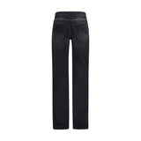 Balenciaga Black Cotton Relaxed Fit Jeans