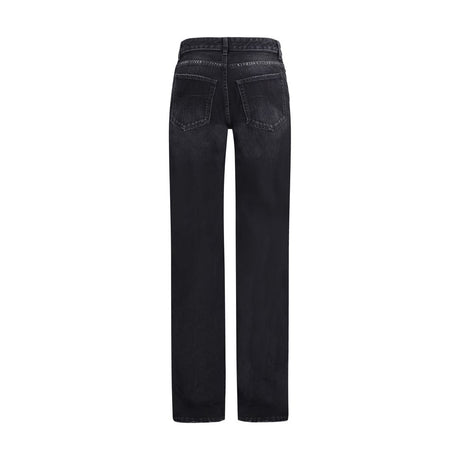 Balenciaga Black Cotton Relaxed Fit Jeans