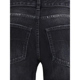 Balenciaga Black Cotton Relaxed Fit Jeans