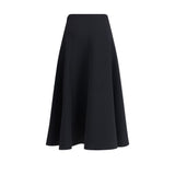 Jacquemus Black Cotton Midi Skirt