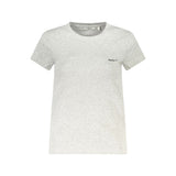 Pepe Jeans Grigio Cotton Women T-Shirt
