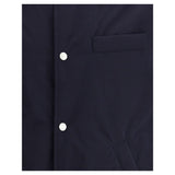 Brunello Cucinelli Blue Nylon Full-Length Jacket