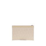 Fendi Cream Cotton Clutch Bag