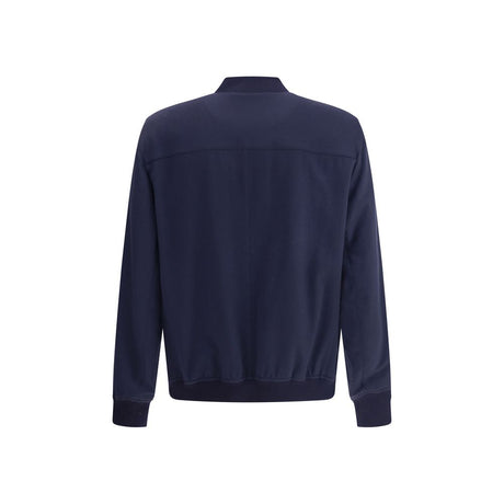 Brunello Cucinelli Blue Cashmere Bomber