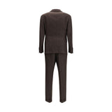 Brunello Cucinelli Brown Wool Two-Piece Suit