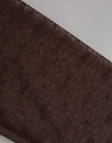 Dolce & Gabbana Brown Nylon Logo Lace Leggings Pants Underwear