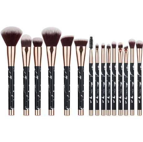 Marble Makeup Brushes Set - Cosmetic Tools