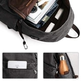 Outdoor Canvas USB Charging Anti-Theft Backpack
