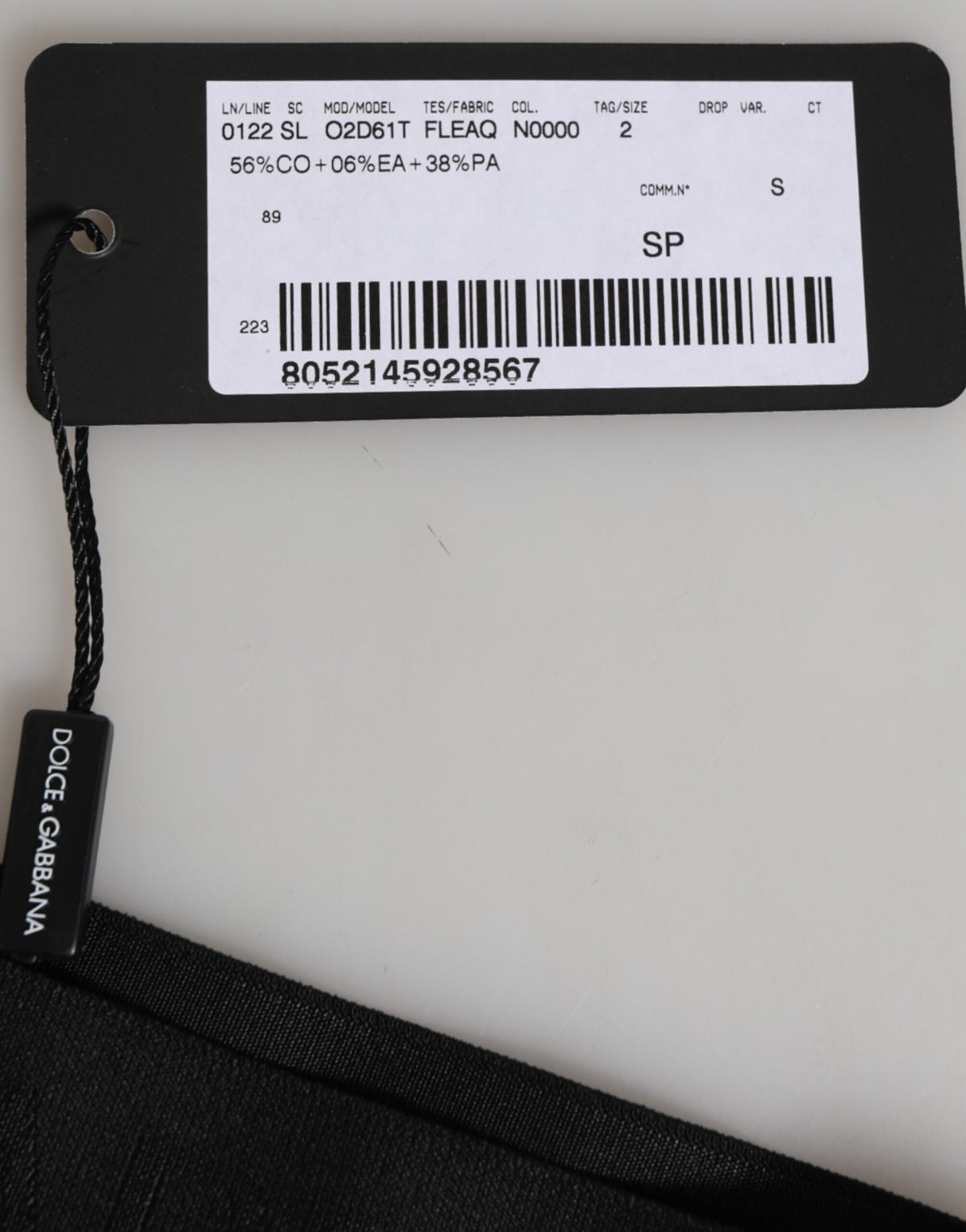 Dolce & Gabbana Black DG Logo Lace High Brief Panty Underwear