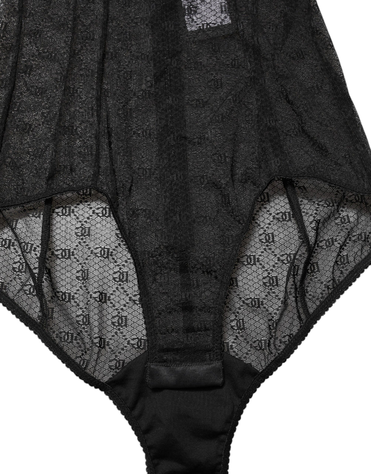 Dolce & Gabbana Black Nylon Stretch Bodysuit Lingerie Underwear